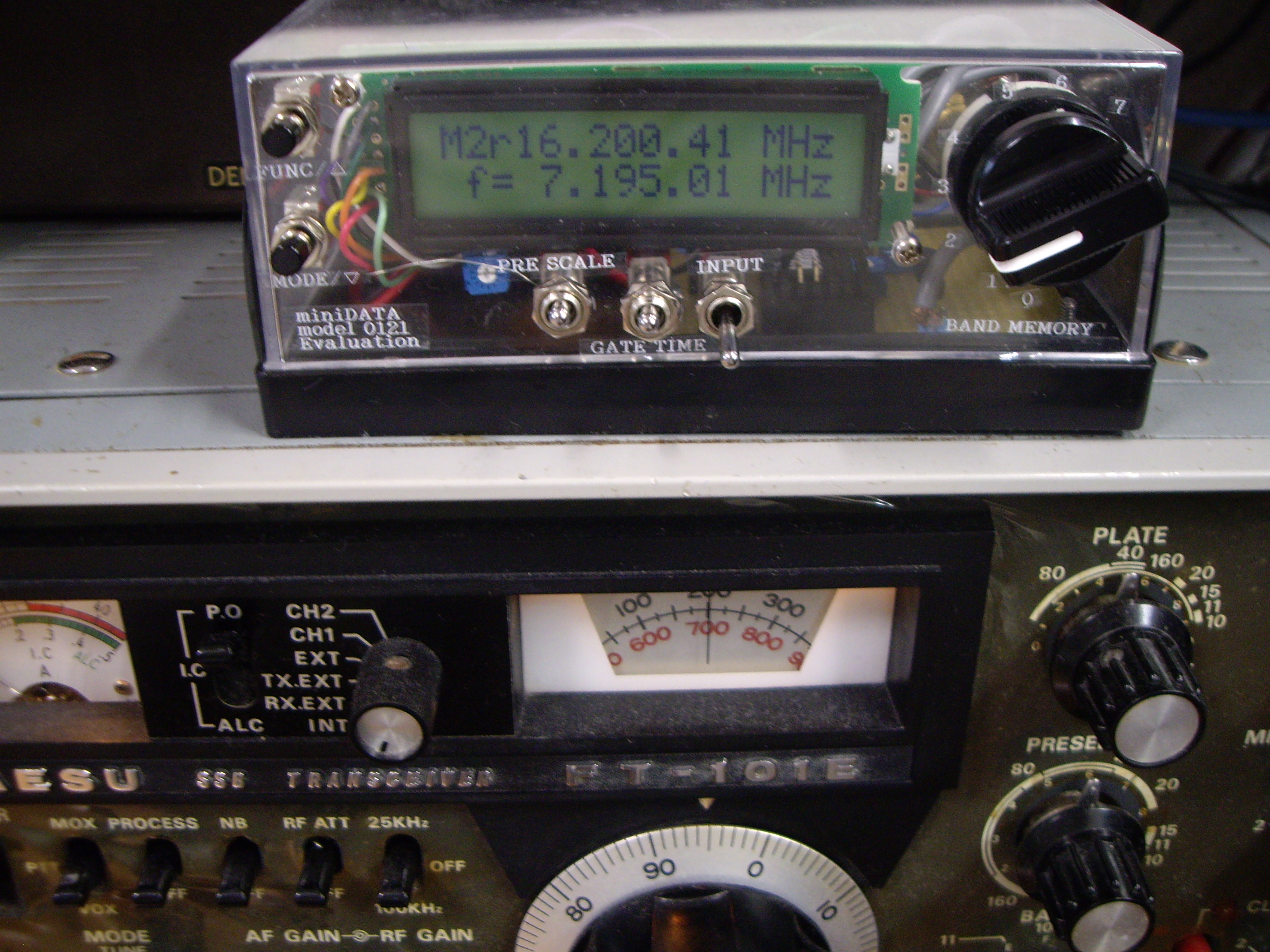 YAESU FT-101E で周波数カウンタを使ってみる (受信編) – 70年代で遊ぼ